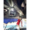 Freightliner Stainless Steel Above Door Dome Light 1 Watermelon Light Hole With 1 Toggle Switch Hole - Light On