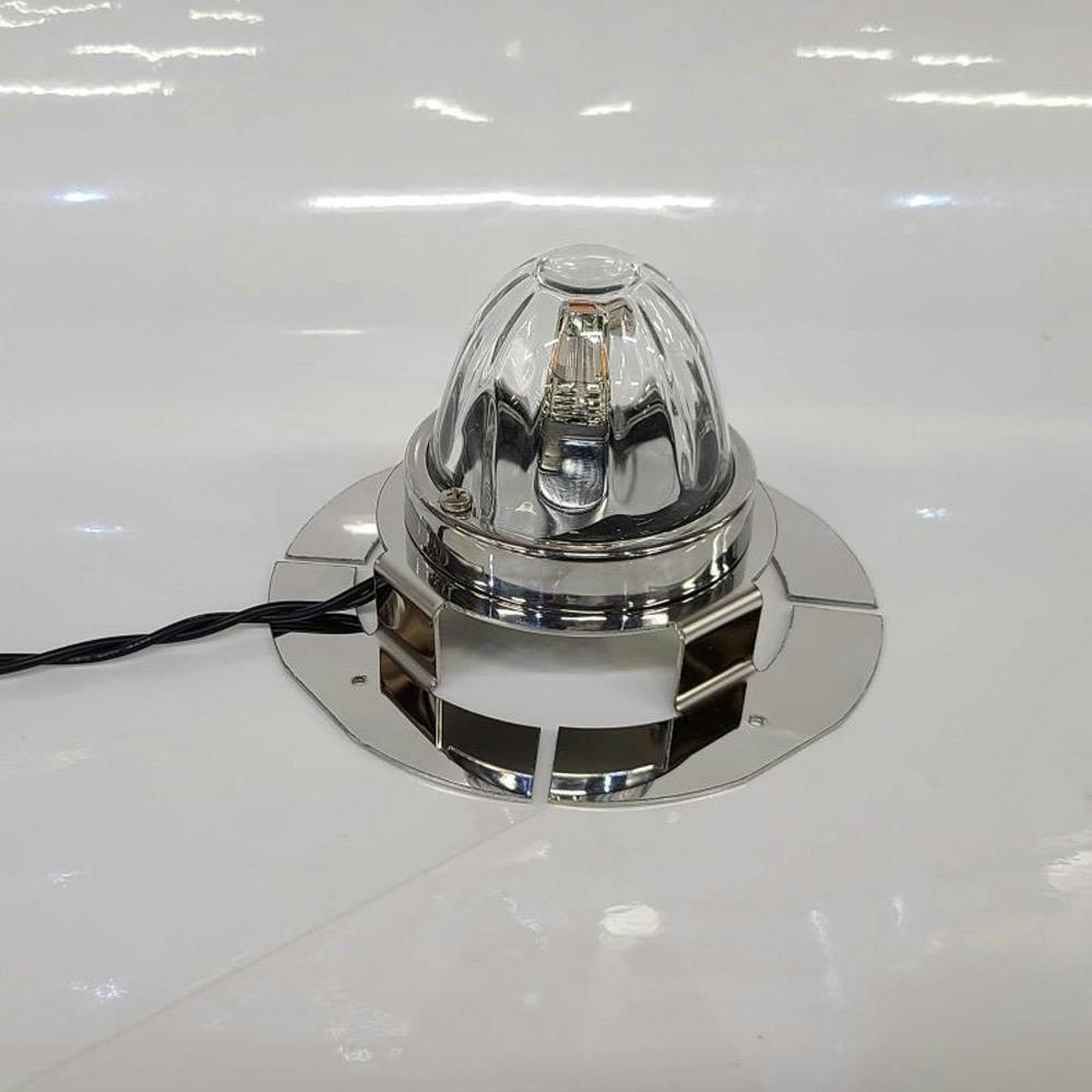 Stainless Steel Donaldson Push Top Style Tape Mount Breather Light