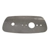Kenworth Stainless Steel Rounded Dome Light Bracket With 1 Watermelon Light Hole - Passenger Plate