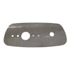 Kenworth Stainless Steel Rounded Dome Light Bracket With 1 Watermelon Light Hole - Driver Plate