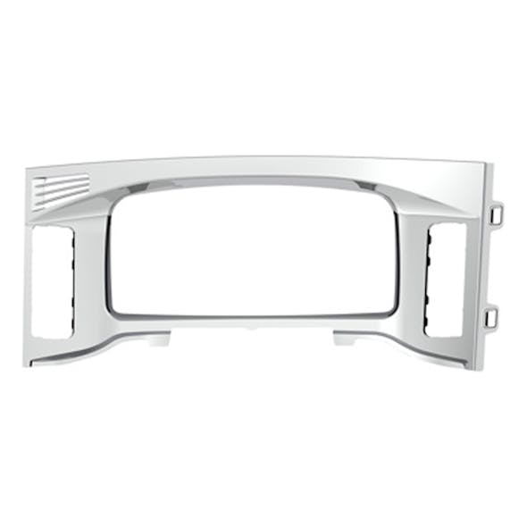 Freightliner Cascadia Chrome Plastic Center Dash Bezel A22-73782-000 (UPI42427) - default