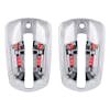 Freightliner Cascadia 6 LED Illuminated Chrome Door Handle Cover - red
