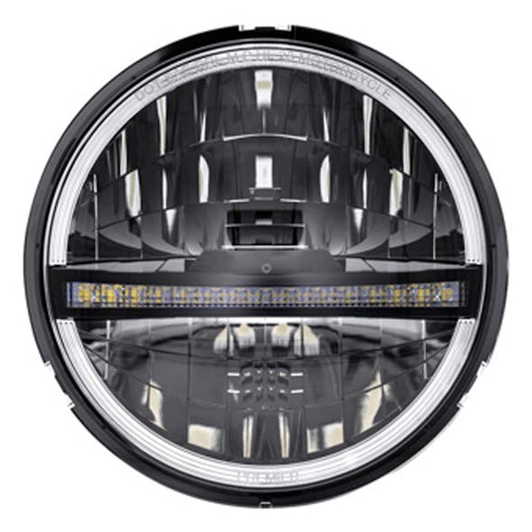 High Powered 5 3/4" DRL Motorcycle Headlight with 20 LEDs (UPI31029) - front