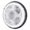 High Power 7" Projection LED Light with Dual Color Halo & Classic Lens (UPI31499) - white halo angle