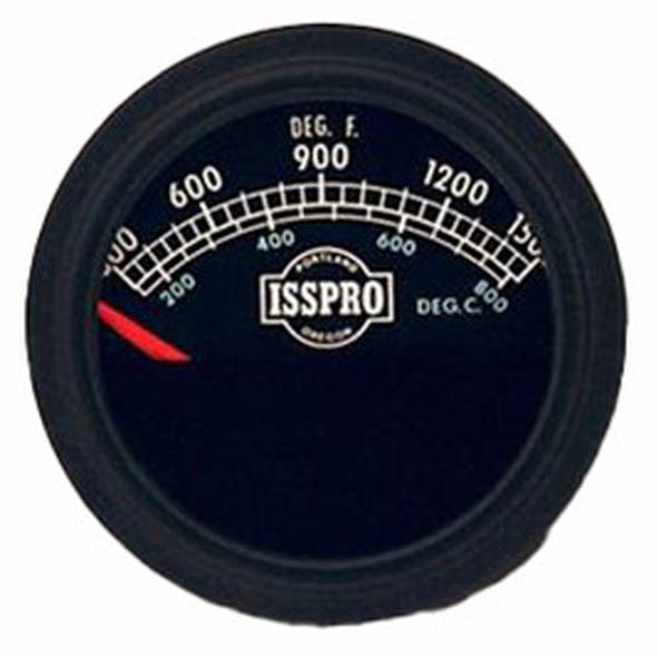 Semi Truck 2 1/16" Pyrometer Gauge 300-1500 Degree By ISSPRO - blk