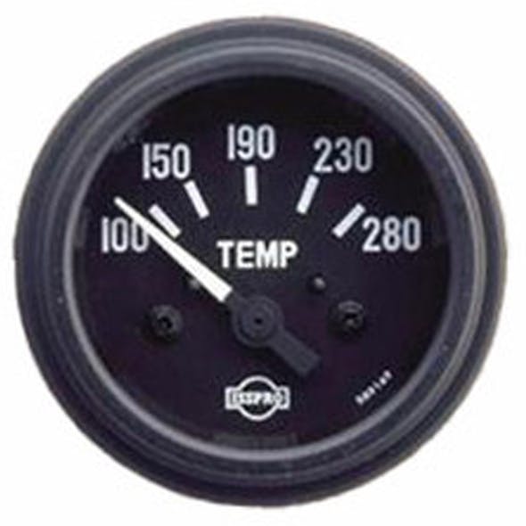 Semi Truck Electric Temperature Gauge and Sender By ISSPRO - black
