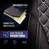 Freightliner Cascadia Semi Truck Premium Cloth Orthopedic Seat Cover - sponge