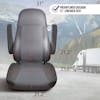 Freightliner Cascadia Semi Truck Premium Cloth Orthopedic Seat Cover - Measurements low back