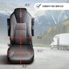 Kenworth T680 Semi Truck Premium  Orthopedic Seat Cover  - measurements