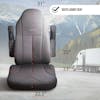 Legacy Silver High Back Semi Truck Premium Orthopedic Seat Cover - measurements
