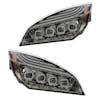 Chrome Quad-LED Headlight - Driver Off