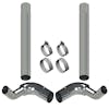 Kenworth T600 8" Lincoln Chrome Exhaust Kit - kit