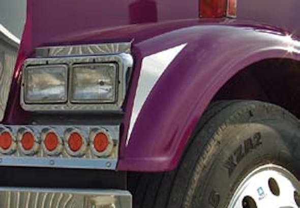 Freightliner Classic XL Side Of Headlight Trims Long Hood By RoadWorks