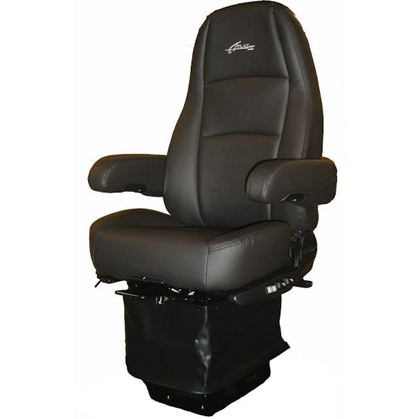 Sears International ProStar Atlas II DLX Seat Highback Black Ultra Leather With Arm Rests