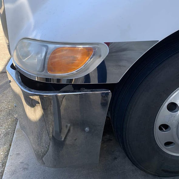 Peterbilt 387 Under Headlight Trims By RoadWorks Side View