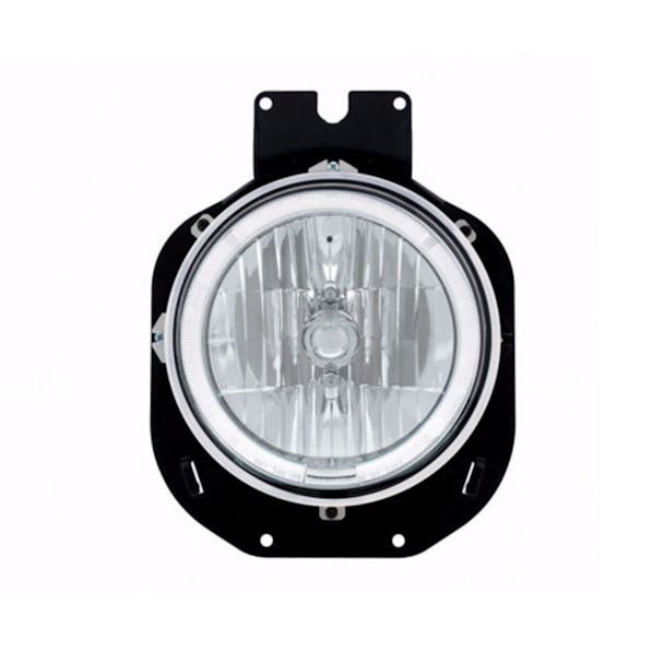 Freightliner Century Headlight with Amber LED Halo Ring