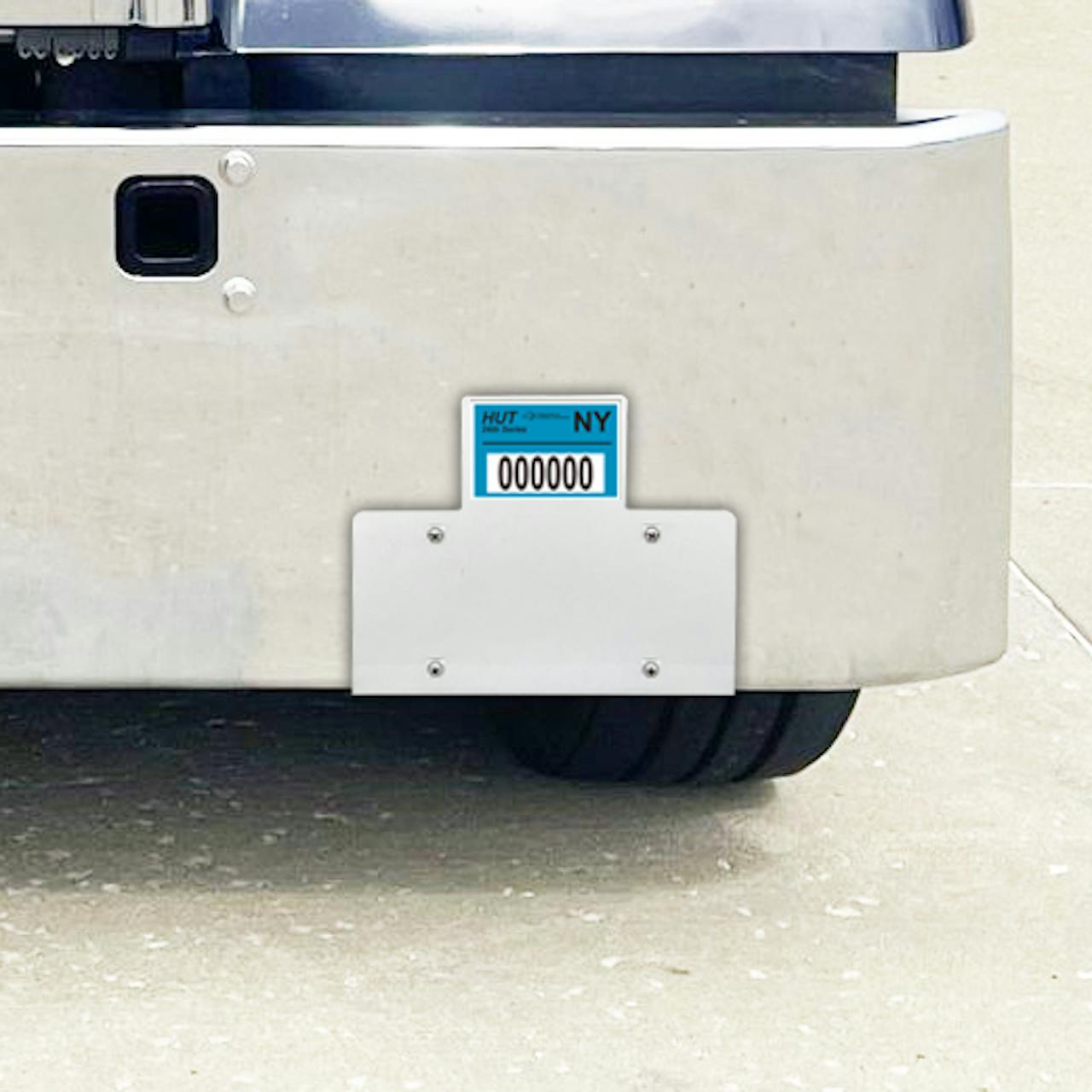 Stainless Steel License Plate & HUT Sticker Holder - Raney's Truck Parts
