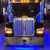 Kenworth W990 Grill Accent RGB LED Light Kit with Remote - blue