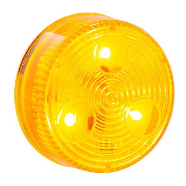 2" Round Low Profile 3 LED Clearance Marker Light - default