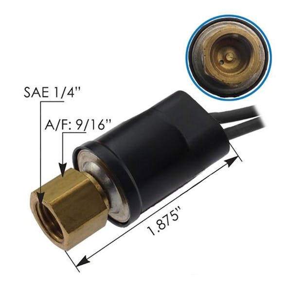 Peterbilt 357 375 377 379 Low Pressure AC Switch 1803599 IMG1