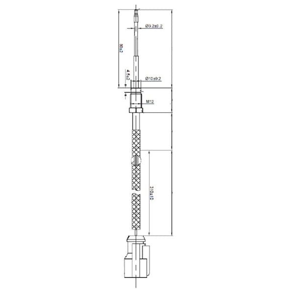 Cummins Temperature Sensor 1842792 1880888PE 2872469 2894876 - diagram