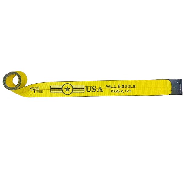 4" Wide 30' Winch Strap With Flat Hook