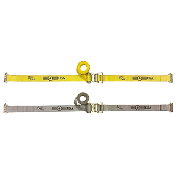 2" Wide SpinFree Ratchet Strap Assembly with Spring E-fittings - default