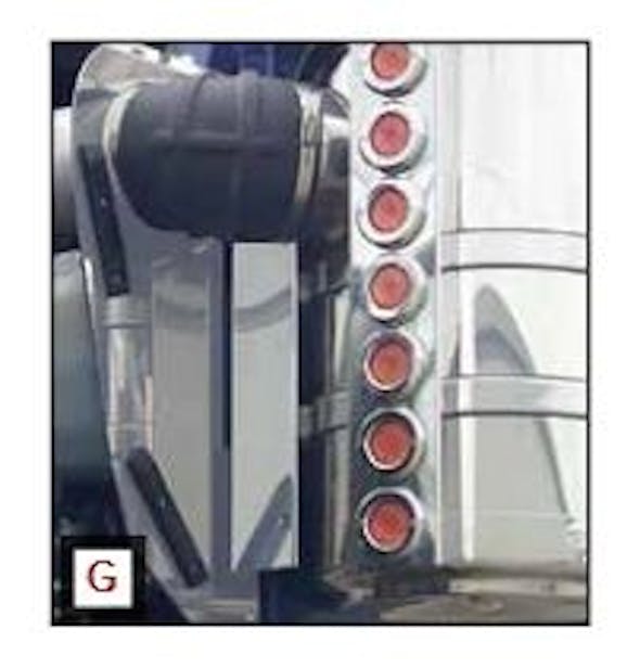 Kenworth W900L Behind Hood Intake Panels By RoadWorks