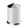 Chrome Plastic 3" Push On Pointed Lug Nut Cover-Main