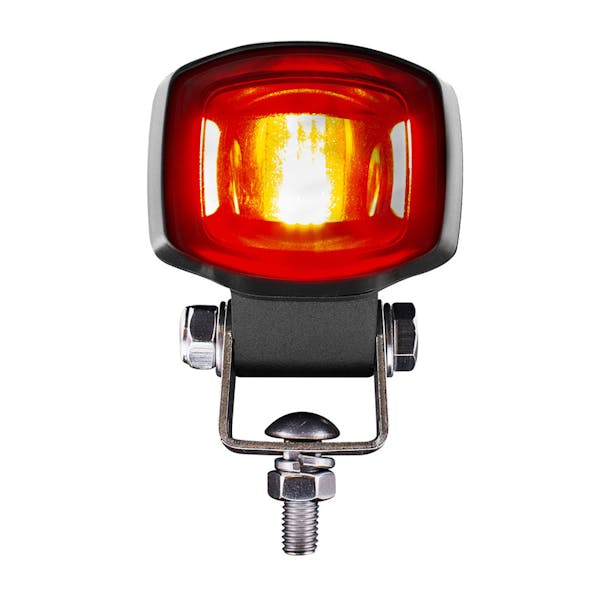 Red SMD LED Safety Light With Single Line Beam - On