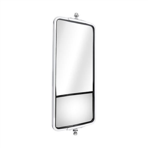 7" X 16" West Coast Style Non-Heated Mirror With Convex Lower Mirror - Angle
