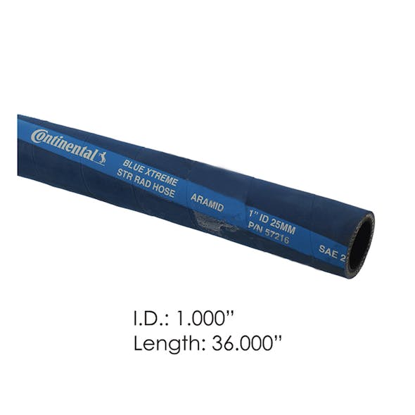 Continental 1"x36" Elite Radiator Hose 57216 24216 - Dimensions