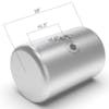 Peterbilt Aluminum Replacement 80 Gallon Fuel Tank Center Fill - dimensions