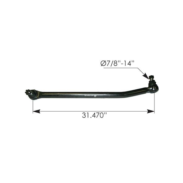 140003draglink-diagram-Freightliner Century Columbia Drag Link Assembly A1412479000