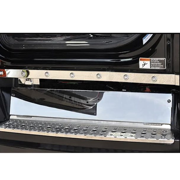 Freightliner Cascadia P4 Stainless Steel Battery Box & Tool Box Covers-Default