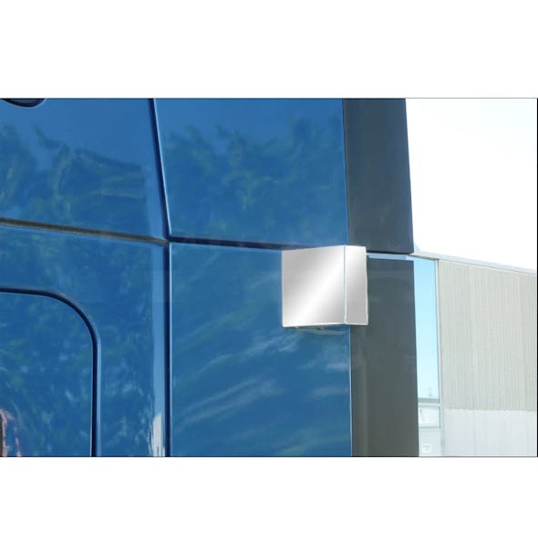 Freightliner Cascadia P4 Stainless Steel Anti-Glare Shields-Installed 2