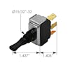 Kenworth Toggle Switch 8956K792 D66053222 K301301 Dimensions