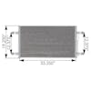 Freightliner Cascadia Condenser A2266824001 24-33651 Dimensions