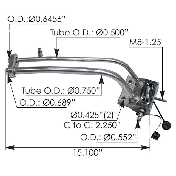 Freightliner Cascadia AC Junction Block A2268450001 A2269609001 Dimensions