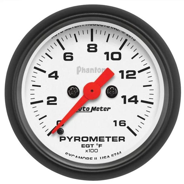 AutoMeter 2 1/16" 0-1600`F Pyrometer Gauge Phantom Series