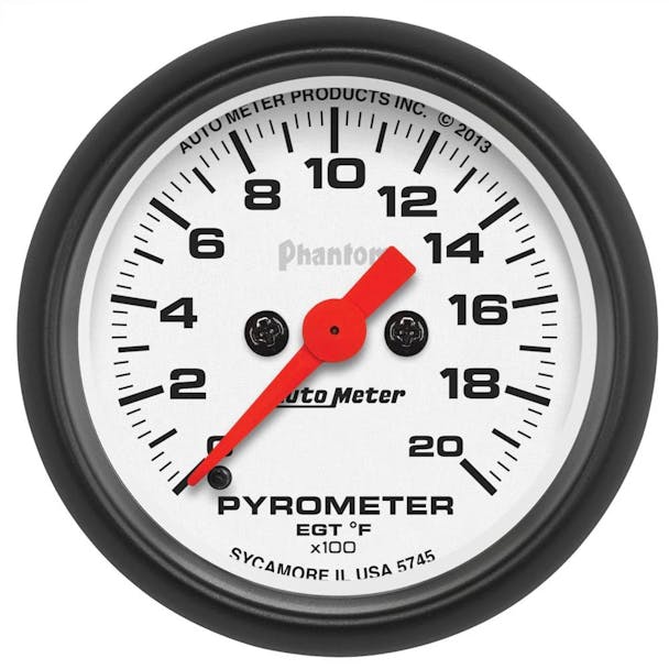 AutoMeter 2 1/16" 0-2000`F Pyrometer Gauge Phantom Series-Main