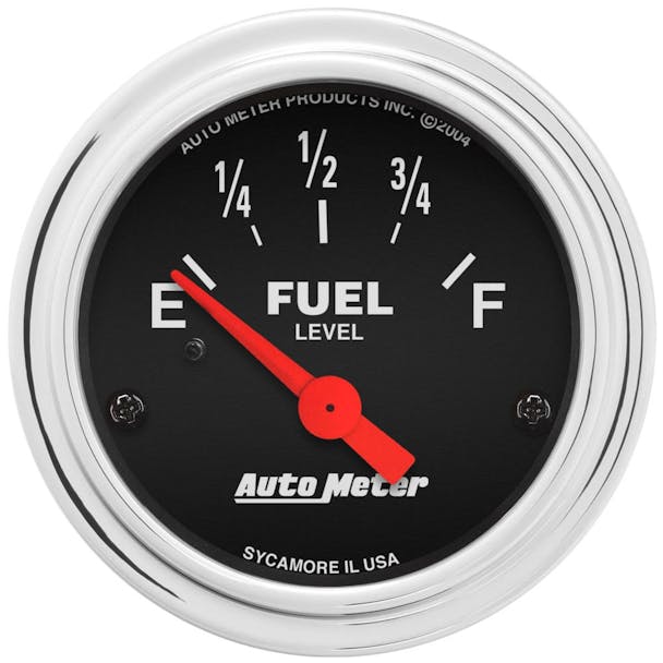 AutoMeter 2 1/16" 240 Ohm Fuel Level Gauge Traditional Chrome Series-Main