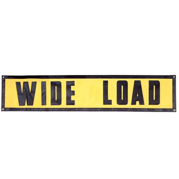 Heavy Duty Wide Load Vinyl Mesh Sign With Grommets