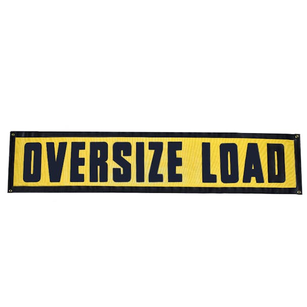 Heavy Duty Oversize Load Vinyl Mesh Sign With Grommets