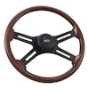 18" 4-Spoke Midnight SCI Steering Wheel-Mahogany 1