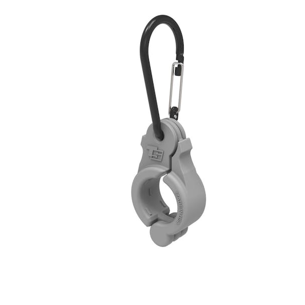 Wide Body Clamp with Gated Carabiner Clip-1