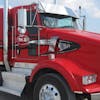 Kenworth T800 T600 Air Intake Cover On Red Truck Passenger Side