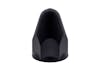 20 Pack of Matte Black Plastic 1 1/2" Push On Slotted Bullet Nut Cover - Thumbnail