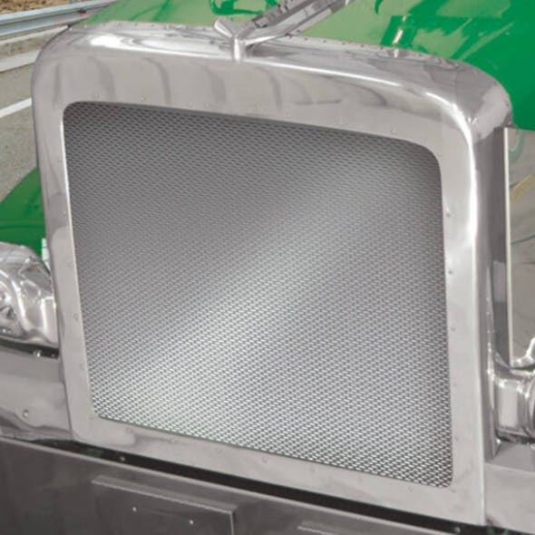 Default-Peterbilt 388-389 Grill With Horizontal Oval Punch-Outs