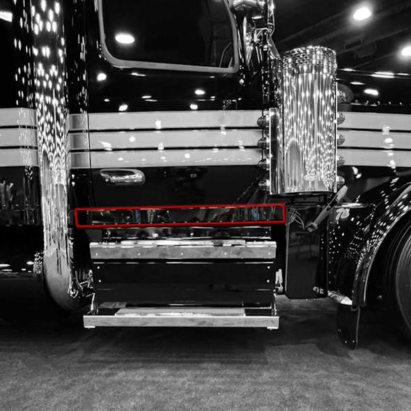 Peterbilt 589 304 Stainless Steel Cab Panel Set - Default